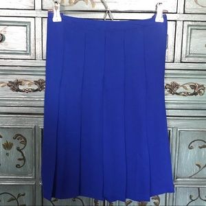 Cobalt/Royal pleated skirt